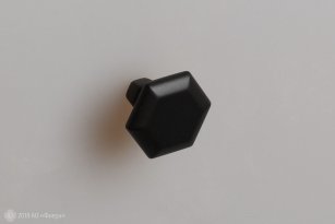 WPO815 мебельная ручка-кнопка черный матовый