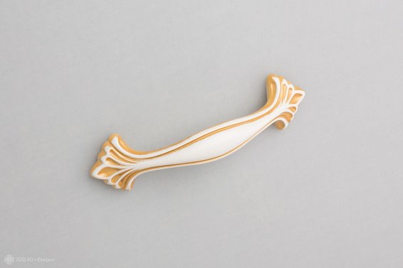 Fenice мебельная ручка-скоба 96 мм золото прованс