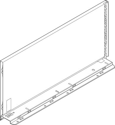 Царга LEGRABOX pure, высота F (241,0 мм), НД=450 мм, левая, терра-черный