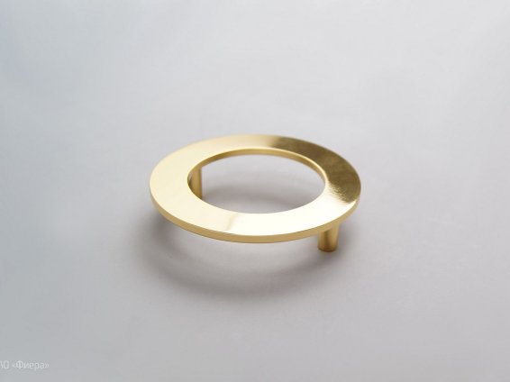 WMN470 мебельная ручка-кольцо 80 мм D100 мм золото глянцевое