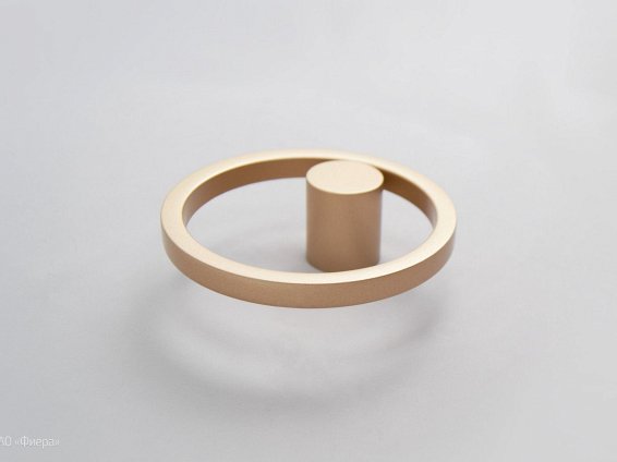 13039 ручка-кольцо 16 мм D88 мм латунь матовая