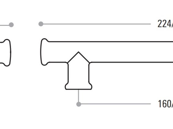 217973 мебельная ручка-скоба 160 мм чугун