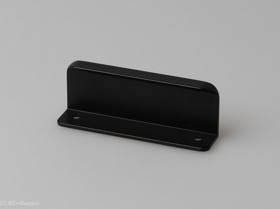 WMN450 торцевая мебельная ручка-профиль 100 мм черный матовый