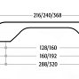217649 мебельная ручка-скоба 160-192 мм нержавеющая сталь