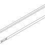 LEGRABOX царга, высота M (90,5 мм), НД=500 мм, правая, белый шелк