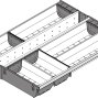 ORGA-LINE, комплект разделителей, ширина 450мм, длина 500мм