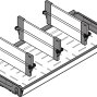 ORGA-LINE для TBX intivo, бутылочница 300/450мм, белая