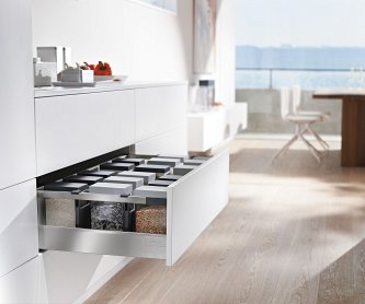 Ящик TANDEMBOX antaro (высота D 224, глубина 450 мм), крепление саморезы, нержавеющая сталь