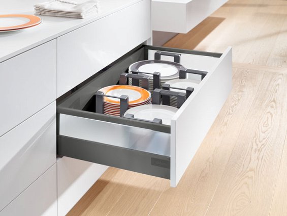 Ящик TANDEMBOX antaro (высота D 224, глубина 400 мм, до 30 кг), крепление саморез, серый орион