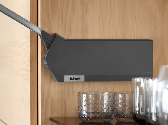 Подъемный механизм, AVENTOS HF 25/39, темно-сер. (прямые планки для рычага и крестообразные с винтом для петель)